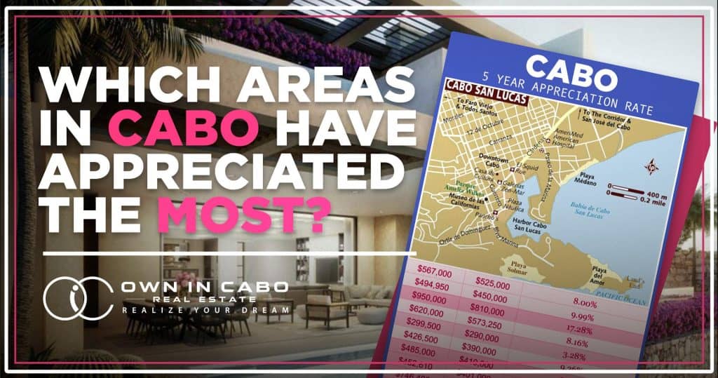 Which Area In Cabo Have Appreciated The Most